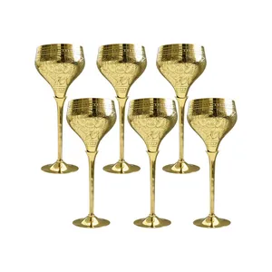 جام برنجی کد102 بسته 6 عددی