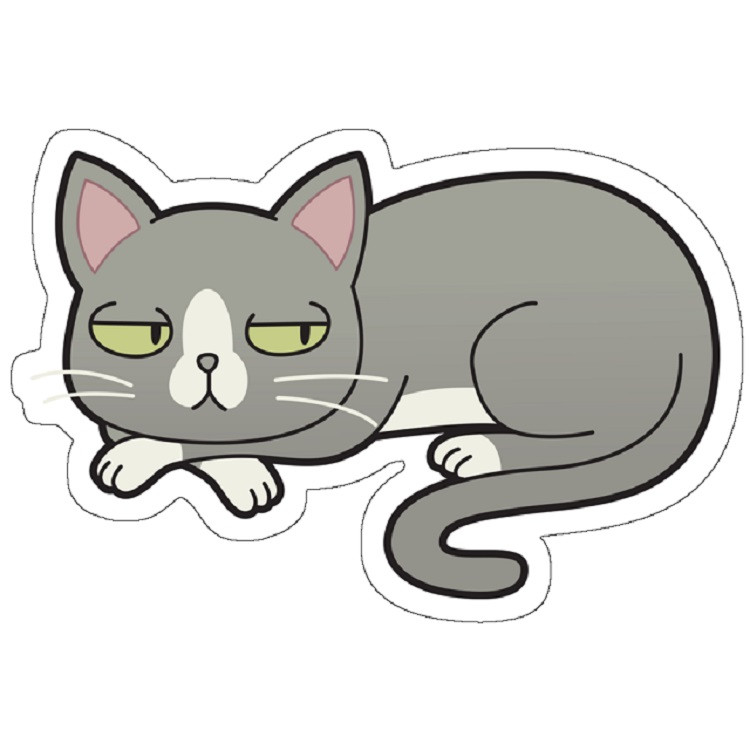 استیکر لپ تاپ مدل Talking Cat