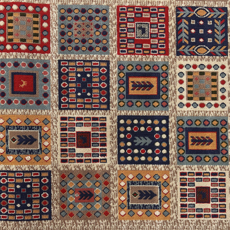 گلیم ماشینی جزیره طرح سرامیکی دستار گلیم ماشینی جزیره طرح سرامیکی دستار