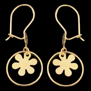 گوشواره طلا 18 عیار دخترانه مدل 69