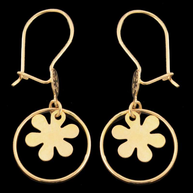 گوشواره طلا 18 عیار دخترانه مدل 69 گوشواره طلا 18 عیار دخترانه مدل 69