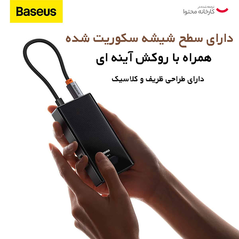 هاب 6 پورت USB-C بیسوس مدل BS-OH078