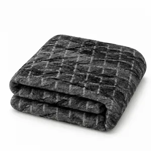 پتو مسافرتی 1 نفره مدل چهارخونه لیزری سایز 160×220 سانتی‌متر