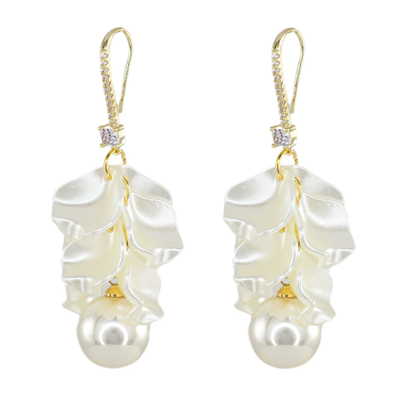 گوشواره آویز زنانه زودیکا مدل مرواریدی کد AAC1495