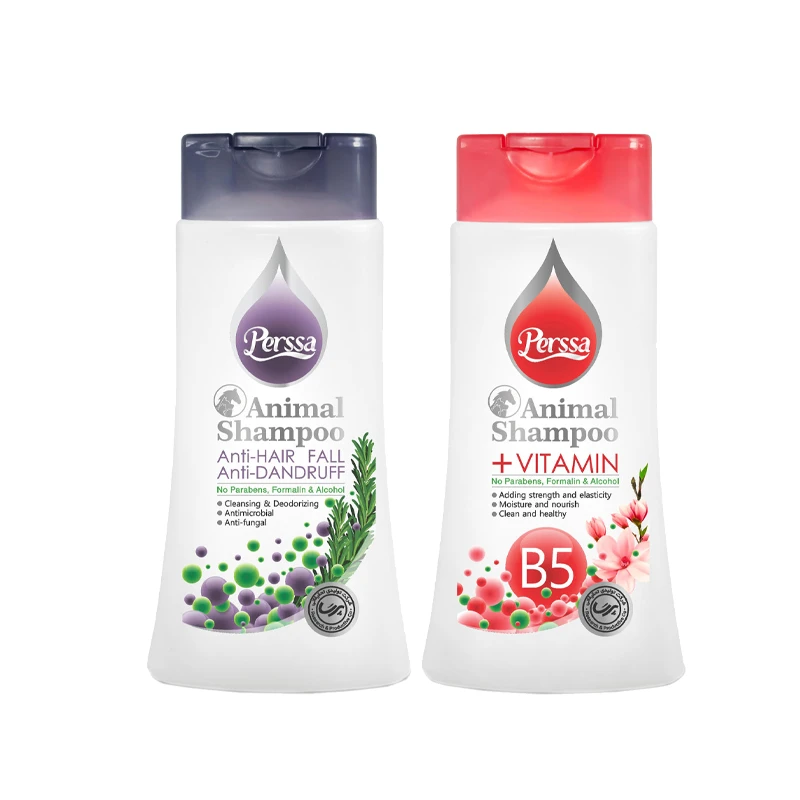 شامپو ضد ریزش مو سگ و گربه پرسا مدل 01 حجم 250 میلی لیتر بسته 2 عددی