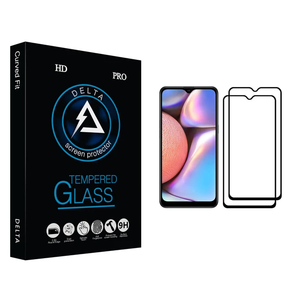 محافظ صفحه نمایش دلتا مدل HD مناسب برای گوشی موبایل سامسونگ Galaxy A10s بسته دو عددی