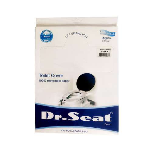 روکش یکبار مصرف توالت فرنگی مدل R بسته 40 عددی