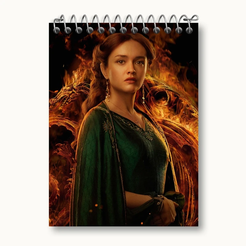 دفتر یادداشت 50 برگ خندالو مدل آلیسنت سریال خاندان اژدهایان House of dragon کد 28508