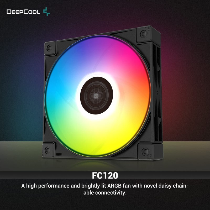 فن کیس دیپ کول مدل FC120 BLACK بسته سه عددی