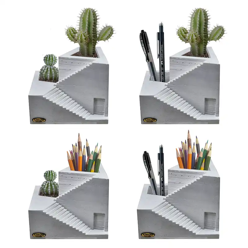 گلدان بتنی آژند گالری مدل خانه معمار کد 02