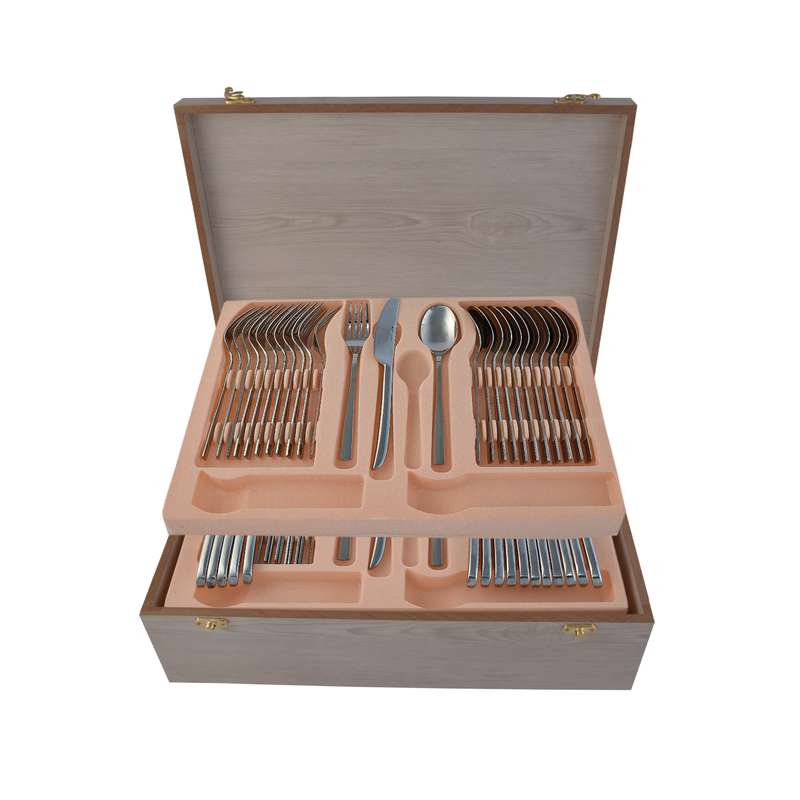 سرویس قاشق و چنگال 54 پارچه ام جی اس مدل DORTMOND(GE)006