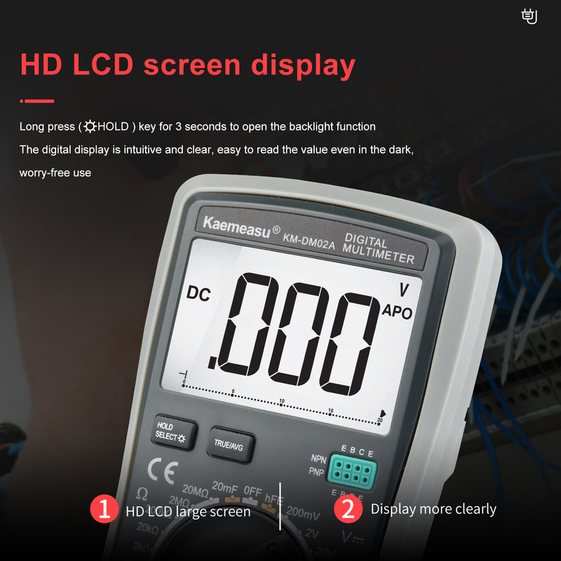 مولتی متر دیجیتال کمسو مدل KM-DM02A