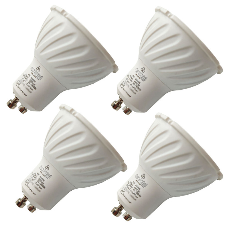 لامپ هالوژن 6 وات ایران زمین مدل A02 پایه GU10 بسته 4 عددی