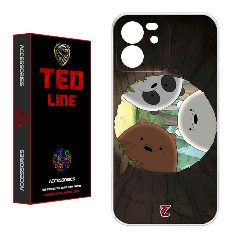 کاور تد لاین طرح خرسی کد 1101 مناسب برای گوشی موبایل شیائومی Mi 13T / 13T Pro