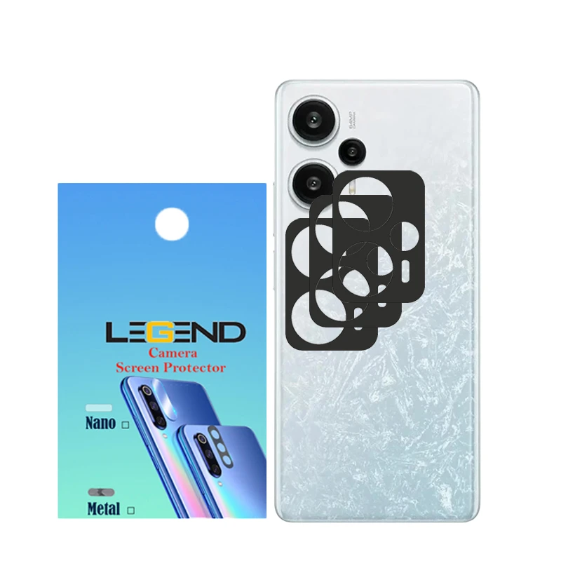 محافظ لنز دوربین لجند مدل فلزی مناسب برای گوشی موبایل شیائومی Poco F5 بسته 3 عددی