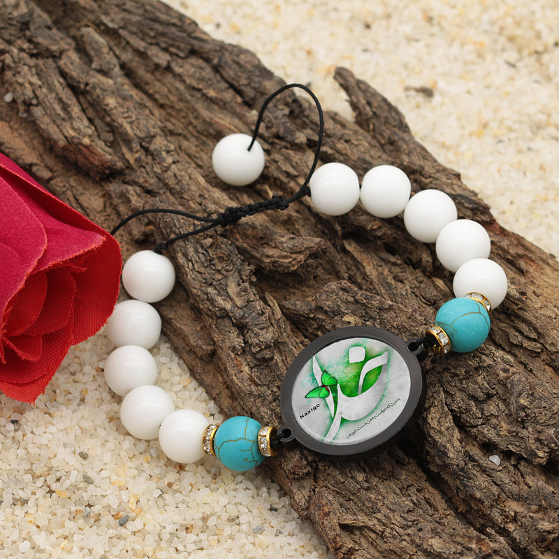 دستبند زنانه ناکسیگو طرح خدا کد BR4297 دستبند زنانه ناکسیگو طرح خدا کد BR4297