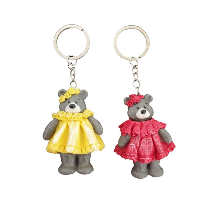 جاکلیدی مدل خرسی بسته 2 عددی