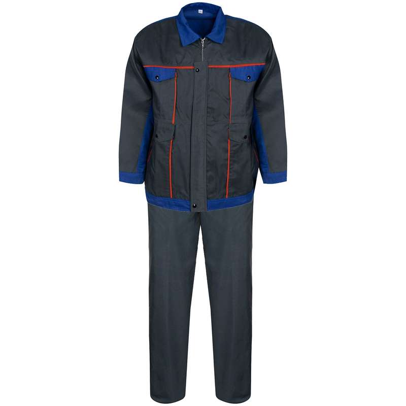 لباس کار مدل بوفالو رنگ طوسی آبی