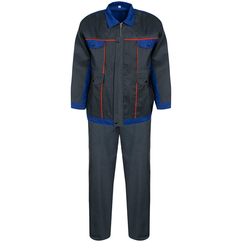 لباس کار مدل بوفالو رنگ طوسی آبی