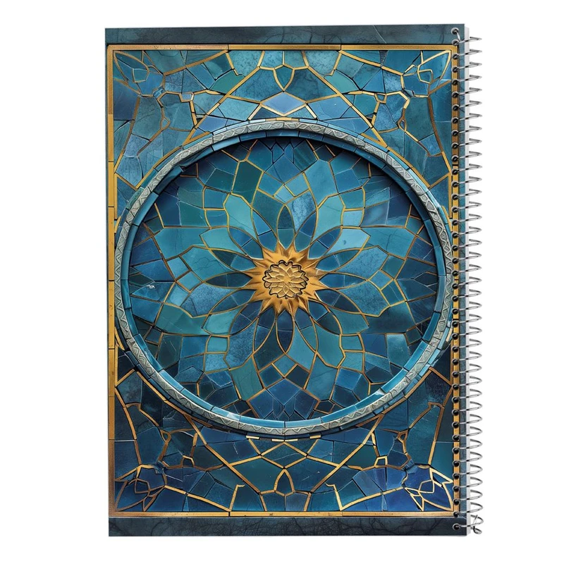 دفتر ژورنال نویسی 50 برگ مدوپد مدل نقطه ای طرح فرش کد DF17457