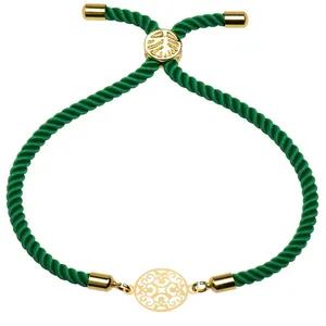 دستبند طلا 18 عیار زنانه الن نار مدل اسليمي ELN100515