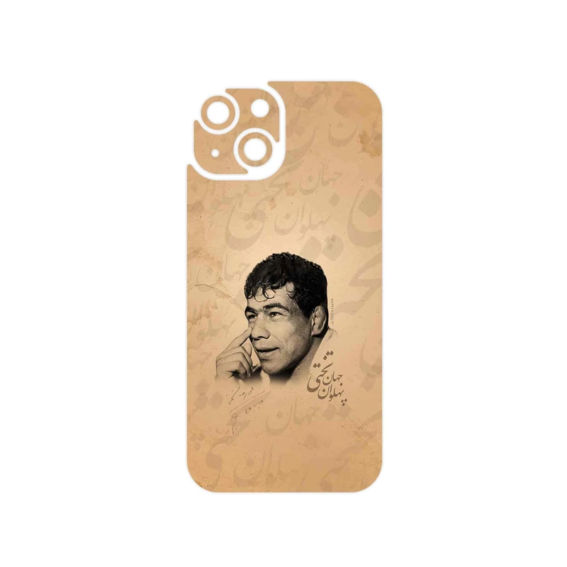 برچسب پوششی ماهوت مدل Gholamreza_Takhti مناسب برای گوشی موبایل اپل iPhone 15
