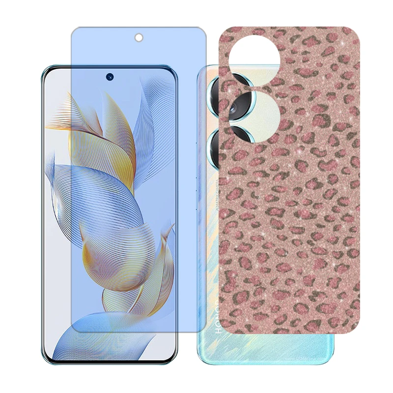 محافظ صفحه نمایش آنتی بلو گلس مدل Together مناسب برای گوشی موبایل آنر 90 به همراه برچسب پوششی پشت گوشی