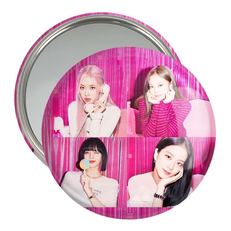 آینه جیبی خندالو مدل گروه بلک پینک Black Pink  کد 14544