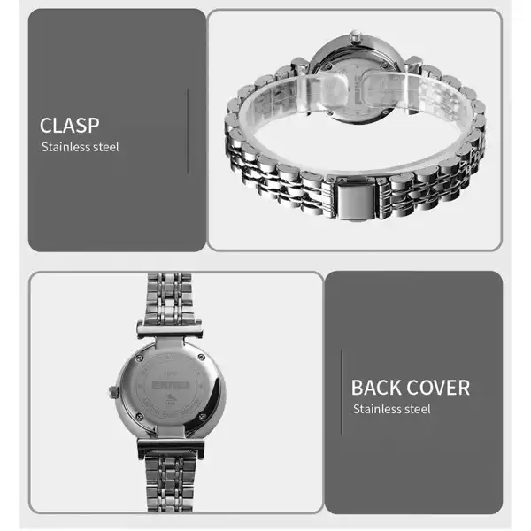 ساعت مچی عقربه ای زنانه اسکمی مدل 1533SLV