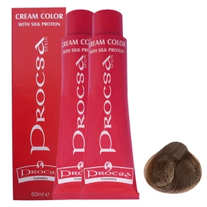 رنگ مو پروکسا سری Hazelnut شماره 6.35 حجم 60 میلی لیتر رنگ بلوند فندقی تیره مجموعه 2 عددی