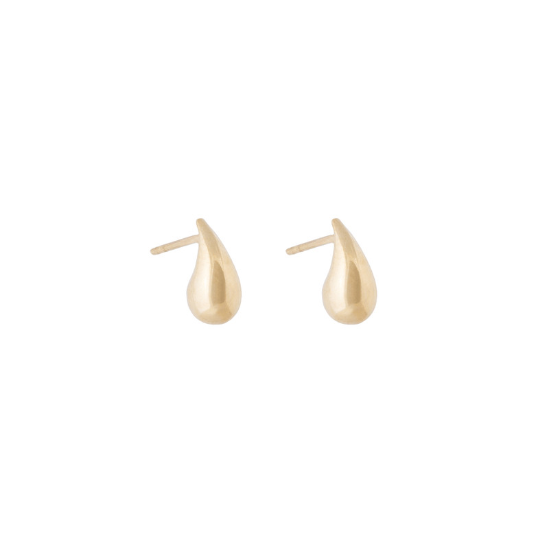گوشواره میخی طلا 18 عیار زنانه گالری طلای سور مدل قطره 