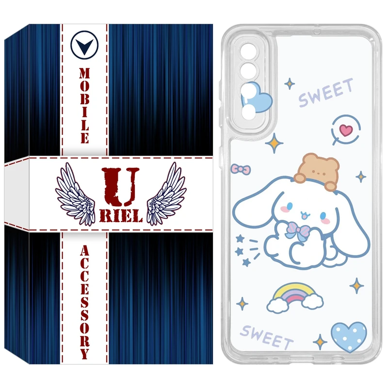 کاور یوریل مدل Clear کد 24 طرح خرگوش بامزه مناسب برای گوشی موبایل سامسونگ Galaxy A50 / A50S / A30S
