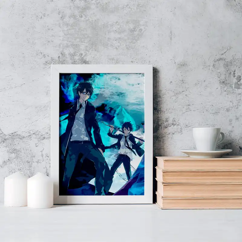 تابلو خندالو مدل رین انیمه جنگیر آبی کد 16395