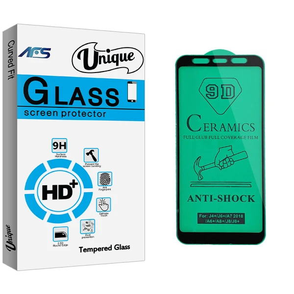 محافظ صفحه نمایش سرامیکی ای اف اس مدل Unique Glass مناسب برای گوشی موبایل سامسونگ Galaxy A7 2018 / A750