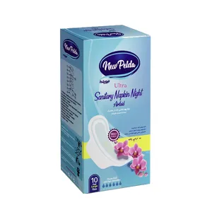 نوار بهداشتی نیو پلدا اولترا مدل شبانه به نرمی پنبه سایز بزرگ بسته 10 عددی