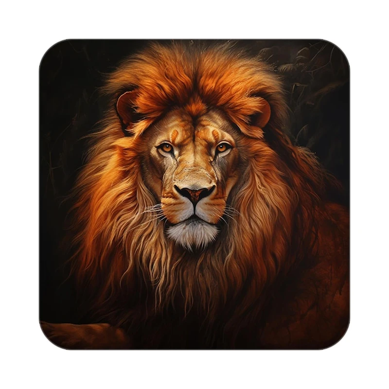 زیر لیوانی کاکتی طرح شیر مدل mp23629