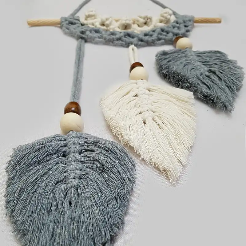 آویز بافتنی مدل مکرومه  MacHang379