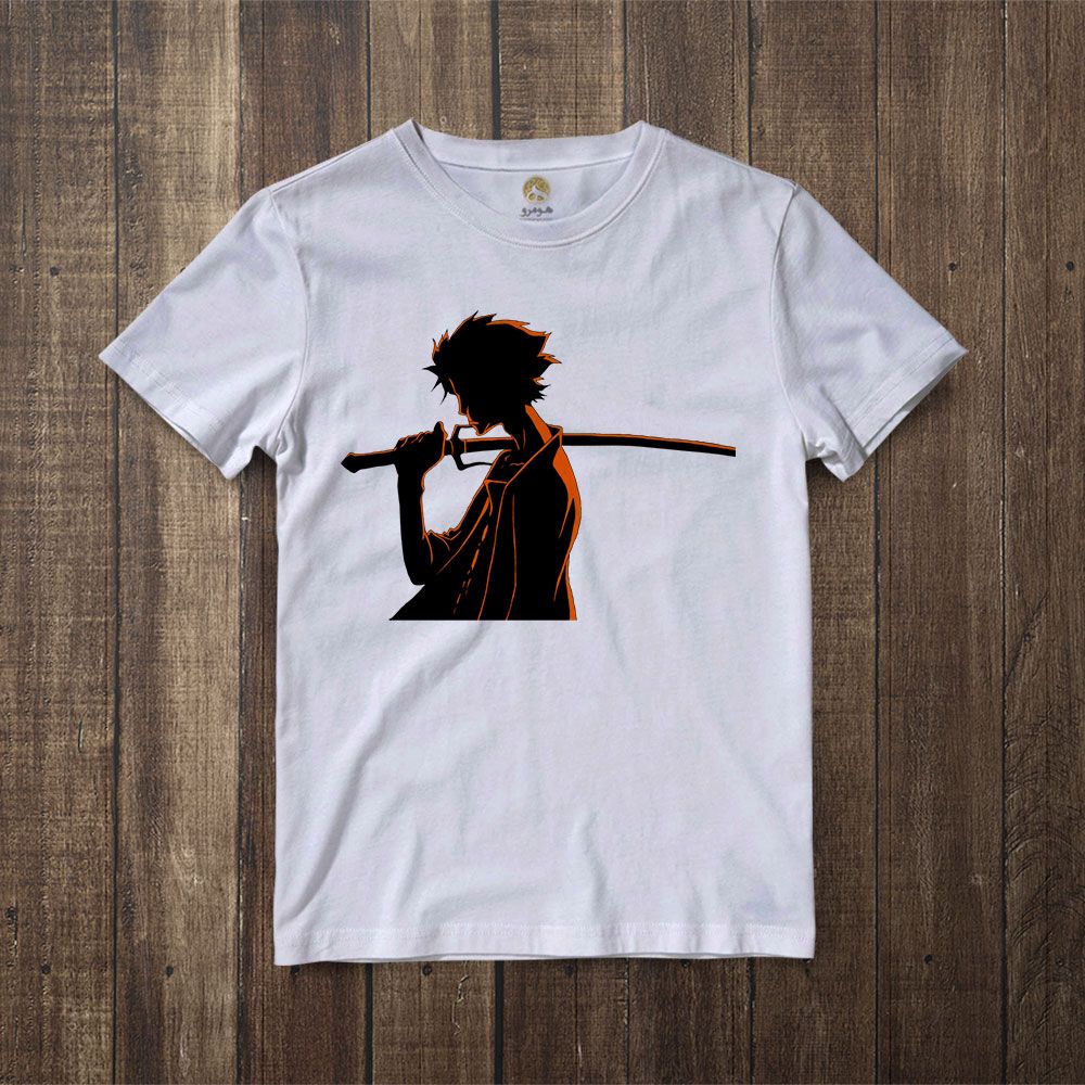 تی شرت آستین کوتاه زنانه هومرو مدل TW457 طرح سامورایی -  - 6