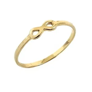  انگشتر طلا 18 عیار زنانه قیراط طرح بی نهایت کد GH5517