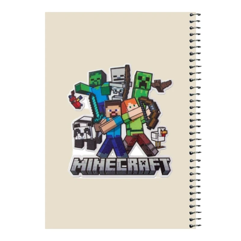 دفتر مشق 80 برگ اس جی مدل ماینکرفت کد۱۰   