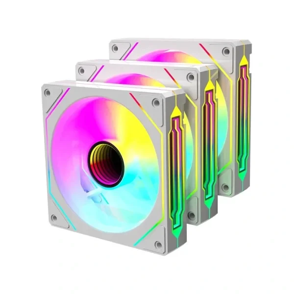 فن کیس ردراگون مدل GC-F015 سفید بسته ۳ عددی