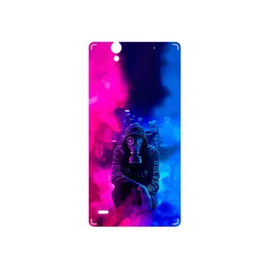 MAHOOT Smoke Rainbow Digital Art 2 Cover Sticker for Sony Xperia C4
