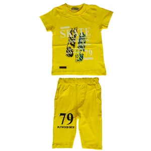 ست تی شرت و شلوارک بچگانه مدل K04