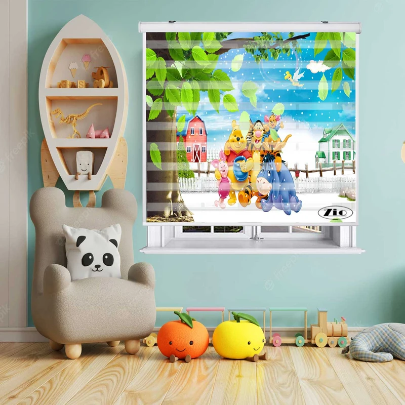 پرده زبرا زیو مدل K3038 سایز 150x200 سانتی متر