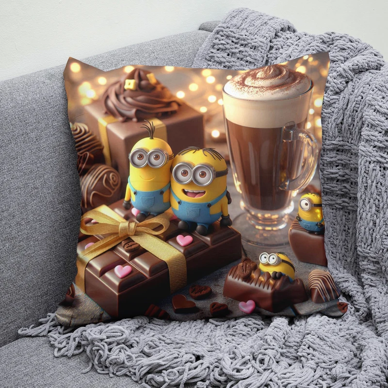 کوسن پاد آفرین مدل مینیون ها طرح شکلات B923