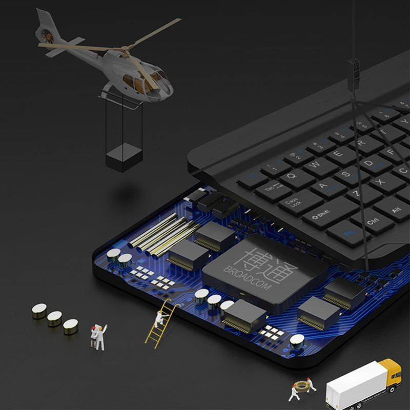 کیبورد بی سیم تبلت کاکو مدل KSC-339 10 Inch