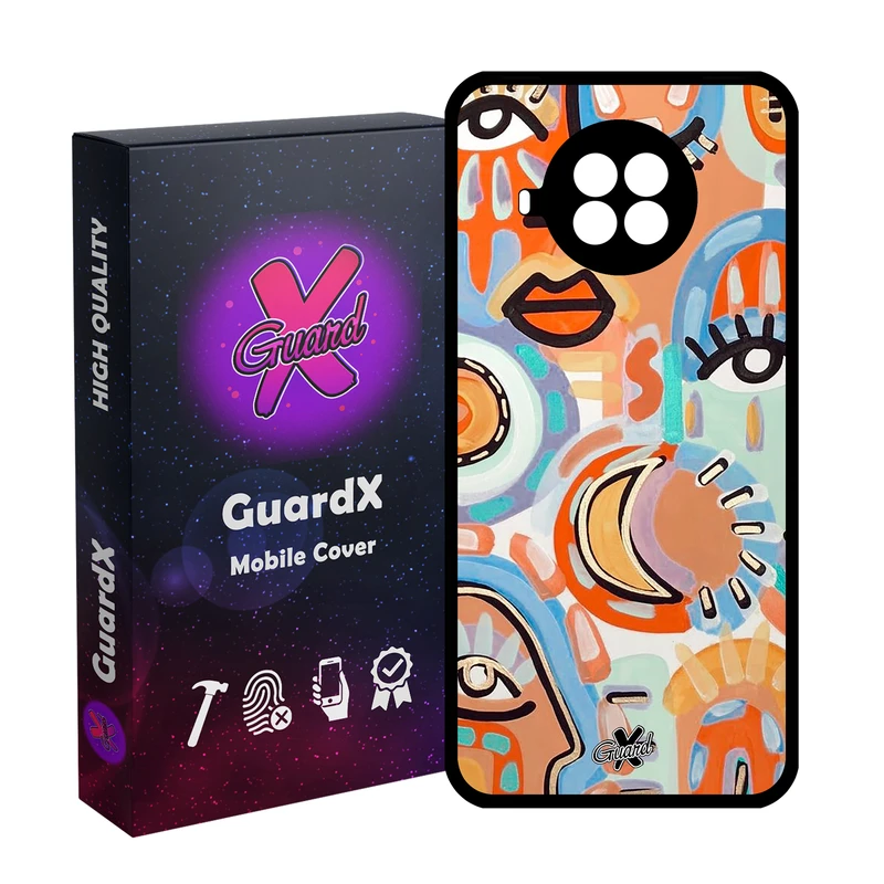 کاور گارد ایکس طرح چهره مدل Glass10431 مناسب برای گوشی موبایل شیائومی  MI 10T Lite/Redmi Note 9 Pro 5G/10I 5G