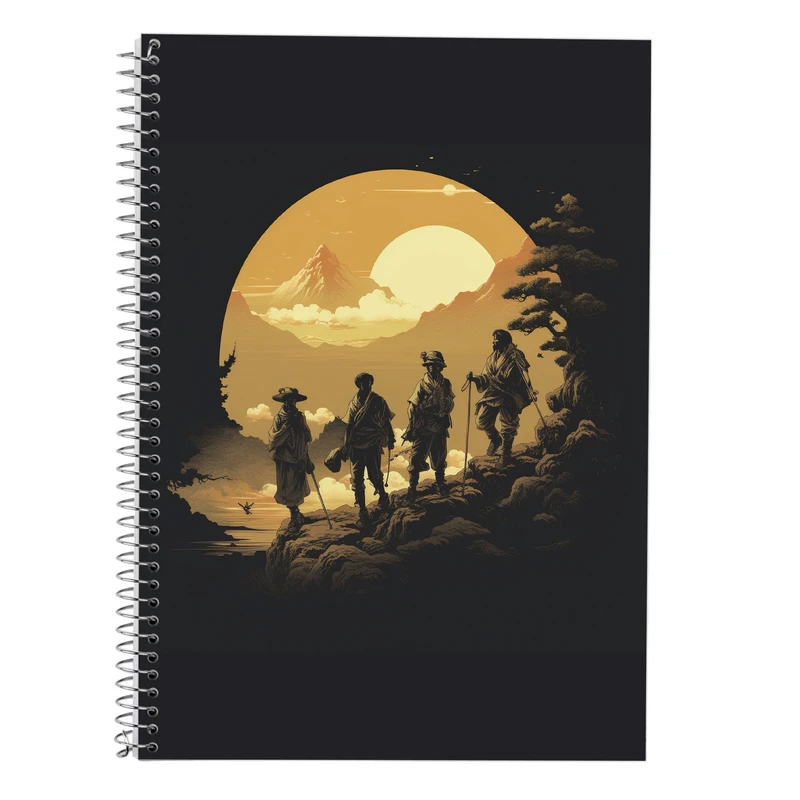 دفتر زبان 50 برگ مدوپد مدل سه خط طرح Vindland Saga کد DF3207