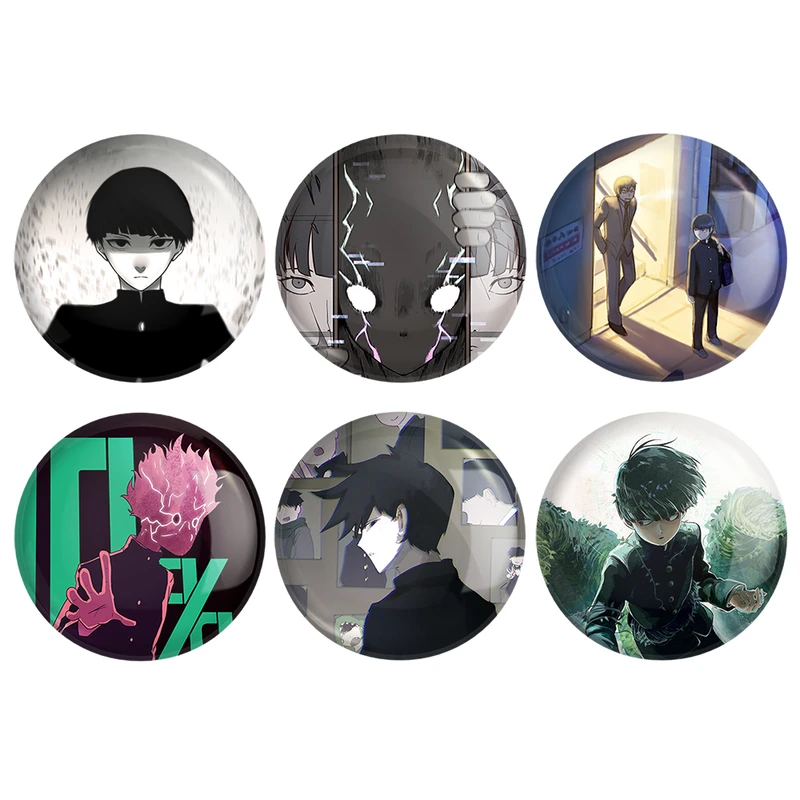 مگنت خندالو طرح انیمه موب سایکو Mob Psycho 100 کد 1540B مجموعه 6 عددی