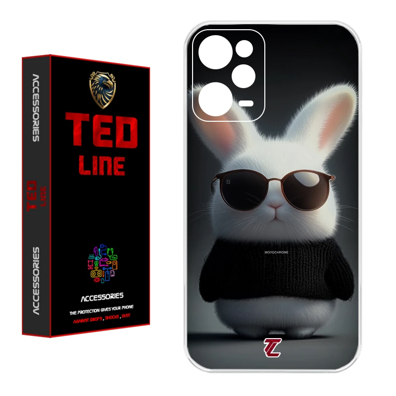 کاور تد لاین طرح خرگوش کد 1106 مناسب برای گوشی موبایل شیائومی Redmi Note 12 Pro 5G / Poco X5 Pro